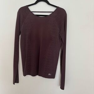 Under Armour Women's Burgundy Long Sleeve Top